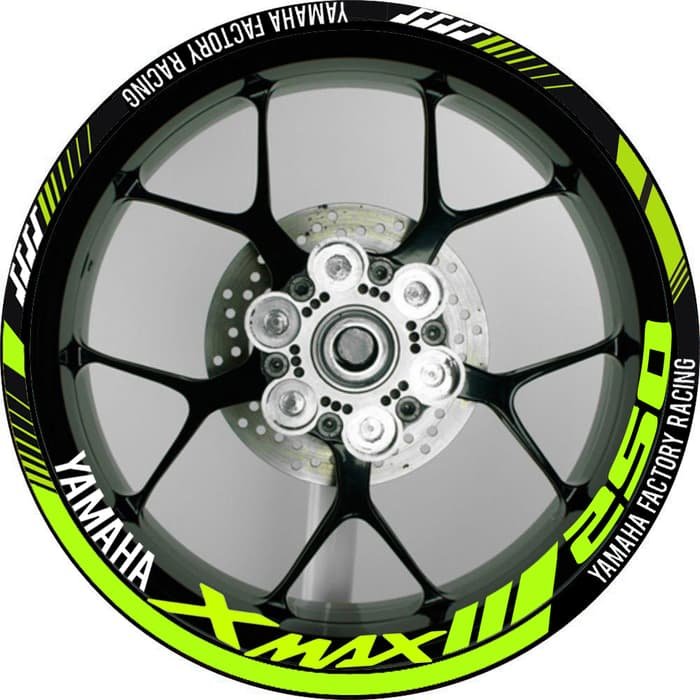 Decal Sticker YAMAHA XMAX 250 LIVERY WHITE VR46 PROJECT FULL BODY - Gambar 2