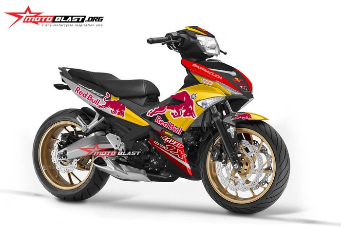 Decal Stiker YAMAHA MX King BLACK Redbull