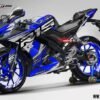 Decal Stiker Yamaha R15 V3 Blue Slash