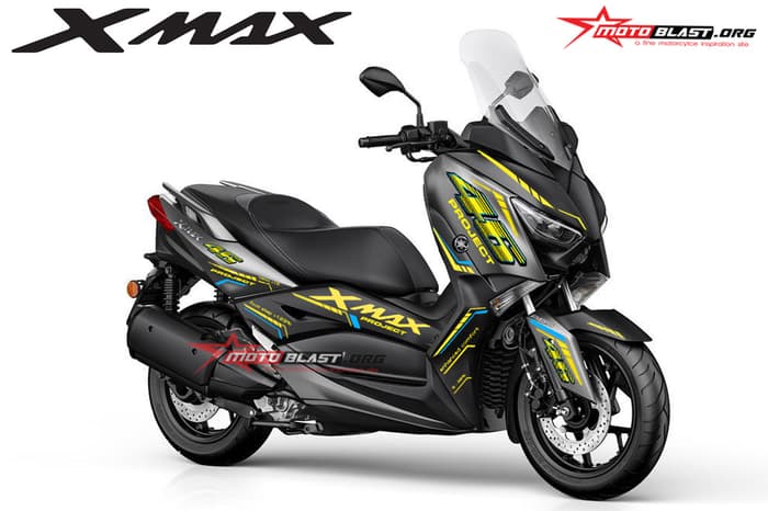 Decal Stiker  XMAX  250 VR46 GREY Motoblast iD