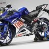 Decal Stiker Yamaha R15 V3 BLUE FIAT