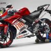 Decal Stiker Yamaha R15 V3 RED FIAT WHITE