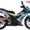 Decal Stiker Honda Sonic 150R WHITE AGV PISTA SHARK BLUE