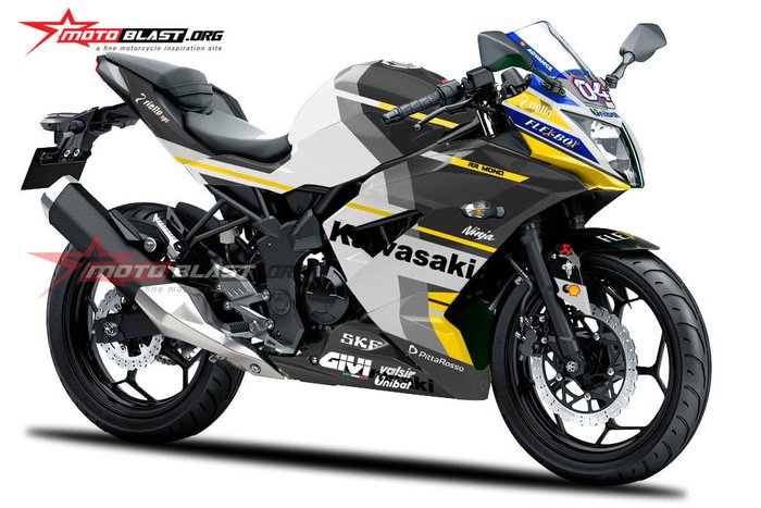 Decal stiker Ninja RR Mono Desmo GP18 - Gambar 3