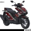Decal Stiker Yamaha AEROX 155 VVA BLACK PANTHER RED