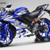 Decal Stiker Yamaha R15 V3 Blue Shark Helmet V2