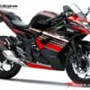 Decal Stiker Kawasaki Ninja 250 RR Mono Red WSBK