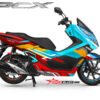 Decal stiker PCX 150 GTR Blue red technoo