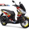 Decal stiker Yamaha Lexi 125 WHITE Mr. LEBAH RED