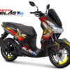 Decal stiker Yamaha Lexi 125 BLACK Mr. LEBAH RED