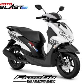 Decal Stiker Yamaha FreeGO Anniversary White