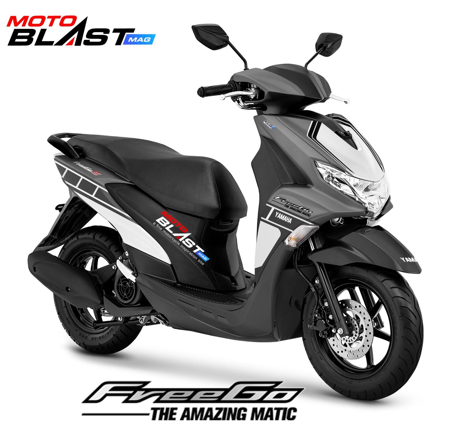 Decal Stiker Yamaha FreeGO Movistar GP Grey