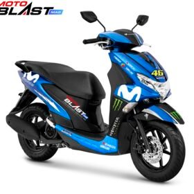 Decal Stiker Yamaha FreeGO Movistar GP Blue Sky