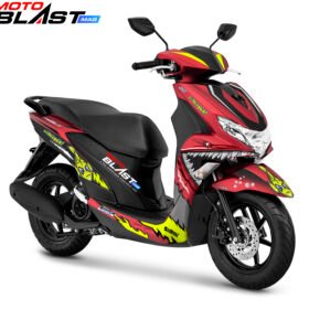 Decal Stiker Yamaha FreeGO RED SHARK