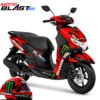 Decal Stiker Yamaha FreeGO RED SHARK HELMET