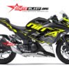 Decal Stiker Ninja 250 R FI BLACK HITECH GREENLIME