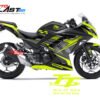Decal Stiker Ninja 250 R FI BLACK TT ISLE OF MAN TT YELLOWLIME