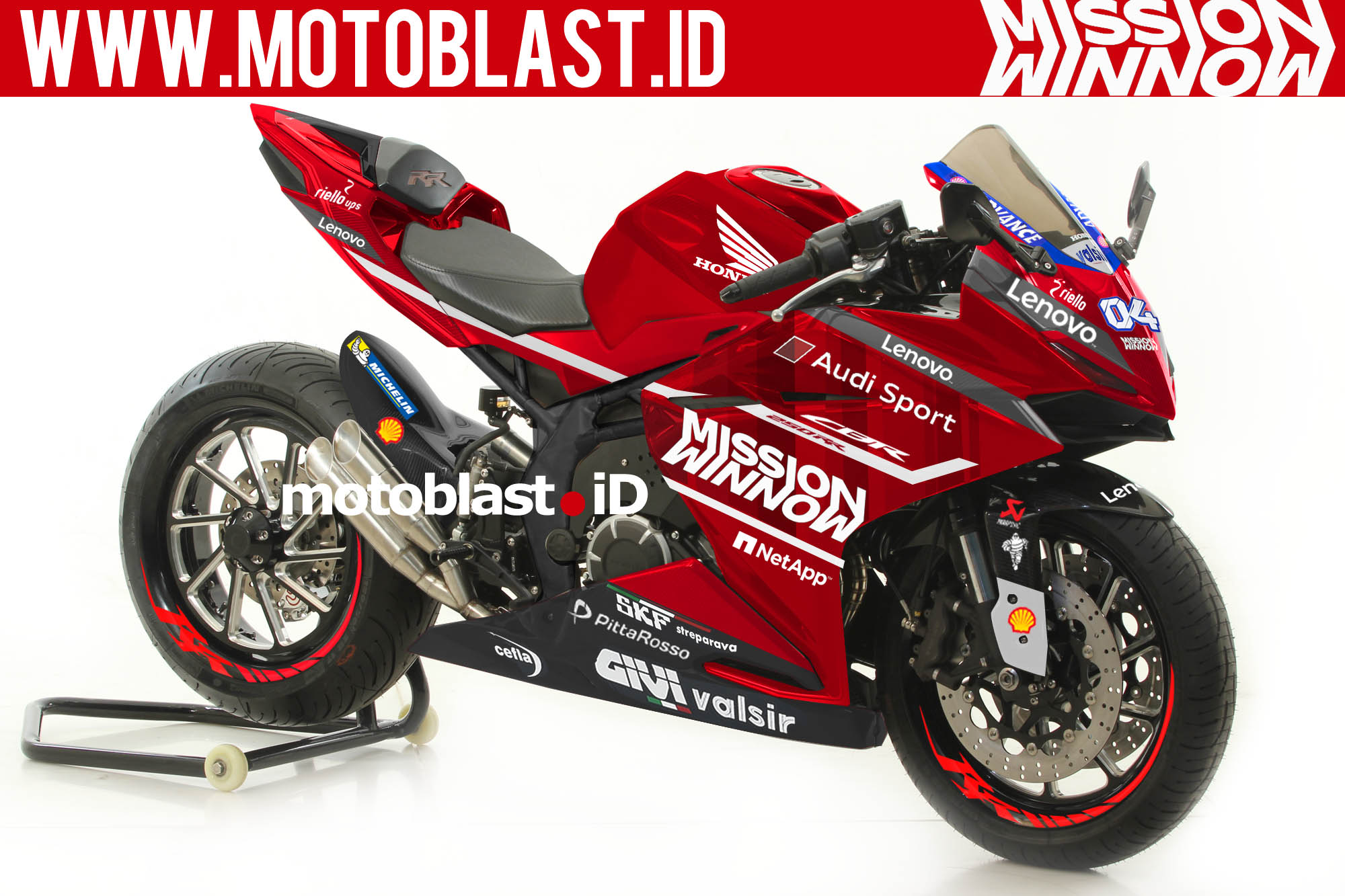 New Arrival Desain Stiker untuk Honda CBR250RR tema Ducati 