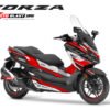 Decal stiker Honda Forza 250 supersport maxi black red