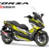 Decal stiker Honda Forza 250 supersport maxi black yellow