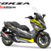 Decal stiker Honda Forza 250 supersport maxi grey yellow