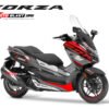 Decal stiker Honda Forza 250 supersport maxi grey red