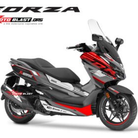 Decal stiker Honda Forza 250 supersport maxi grey red
