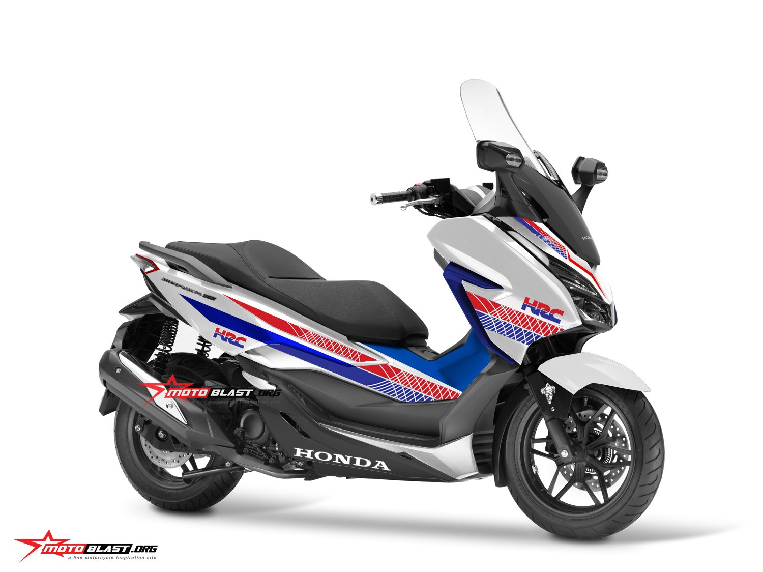 Decal Stiker Honda FORZA 250 HRC JAPAN SUDAH TERCUTTING (TIDAK FULLBODY)