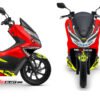 Decal Stiker Honda all New PCX 150 RED SHARK