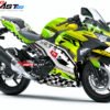 Decal Stiker Ninja 250 R 2018 ISLE OF MAN TT GREEN
