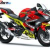 Decal Stiker Ninja 250 R 2018 RED SHARK