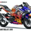 Decal Stiker Ninja 250 R FI 2018 Livery SHOEI MM93 RAIFUJIN 2018