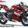 Decal stiker Ninja 250 R FI 2018 Supersport Maxi Red