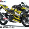 Decal stiker Ninja 250 R FI 2018 Supersport Maxi Black Yellowlime