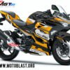 Decal stiker Ninja 250 R FI 2018 Supersport Maxi Black Yellow
