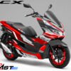 Decal Stiker Honda PCX 150 SUPER MAXI RED WHITE
