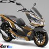 Decal Stiker Honda PCX 150 SUPER MAXI BLACK GOLD