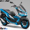 Decal Stiker Honda PCX 150 SUPER MAXI BLACK BLUE