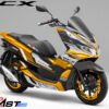 Decal Stiker Honda PCX 150 SUPER MAXI BLACK ORANGE