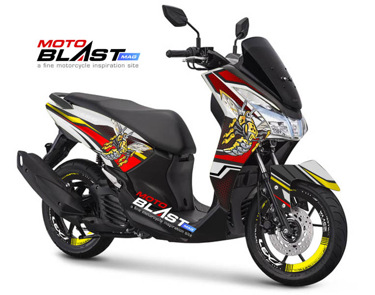 Decal stiker  Yamaha  Lexi 125 Mr LEBAH RACING Motoblast iD