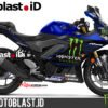 Decal Stiker Yamaha New R25 Blue Monster Moto GP 2019