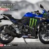 Decal Stiker Yamaha R25 Blue Monster Moto GP 2019