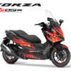 Decal stiker Honda Forza 250 FLAMEBLAST