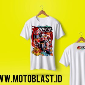 Kaos Motoblast MotoGP Marc Marquez White Raifujin