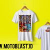Kaos Motoblast MotoGP SHOEI Marquez White Raifujin 2018 Version II