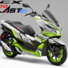 Decal Stiker Honda PCX 150 WHITE SUPER MAXI GREENLIME