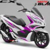 Decal Stiker Honda PCX 150 WHITE WINGS PURPLE