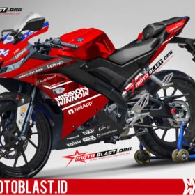 Decal Stiker Yamaha R15 V3 Red Mission WinnoW MotoGP 2019