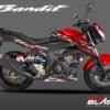 Decal Stiker Suzuki GSX 150 BANDIT BLACK SPORTY RED MOTOBLAST