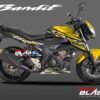 Decal Stiker Suzuki GSX 150 BANDIT YELLLOW SPORTY BLACK MOTOBLAST